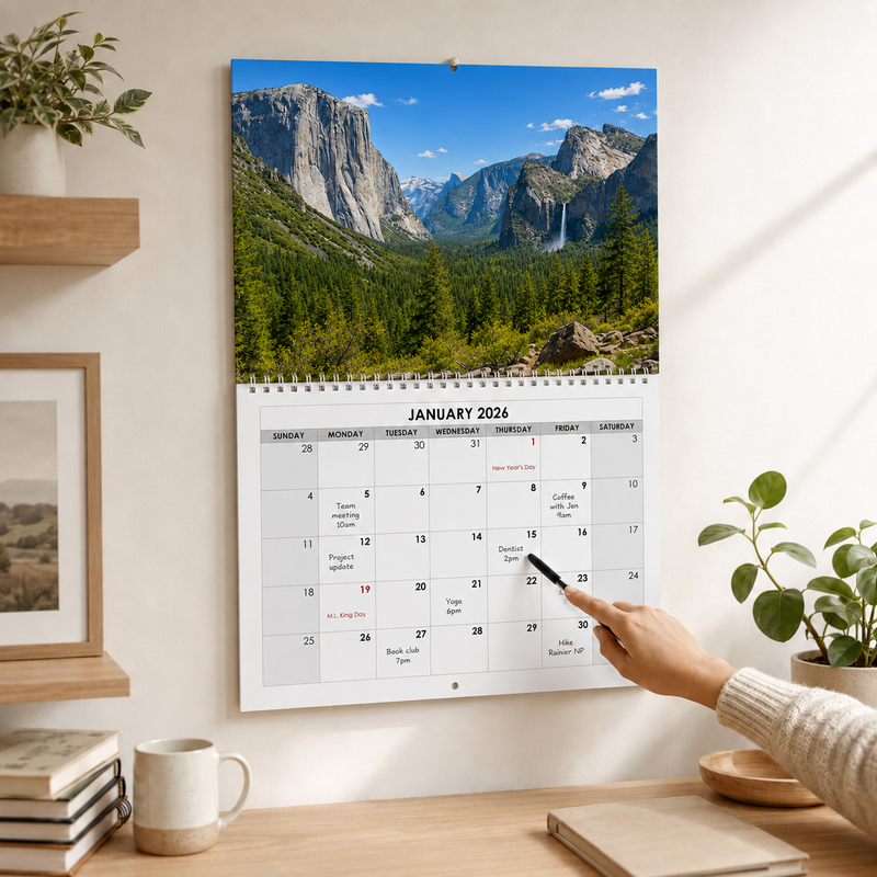 2027 National Parks Wall Calendar, 18-Month July 2026-Dec 2027 Monthly Calendar, Gift for National Park Lovers