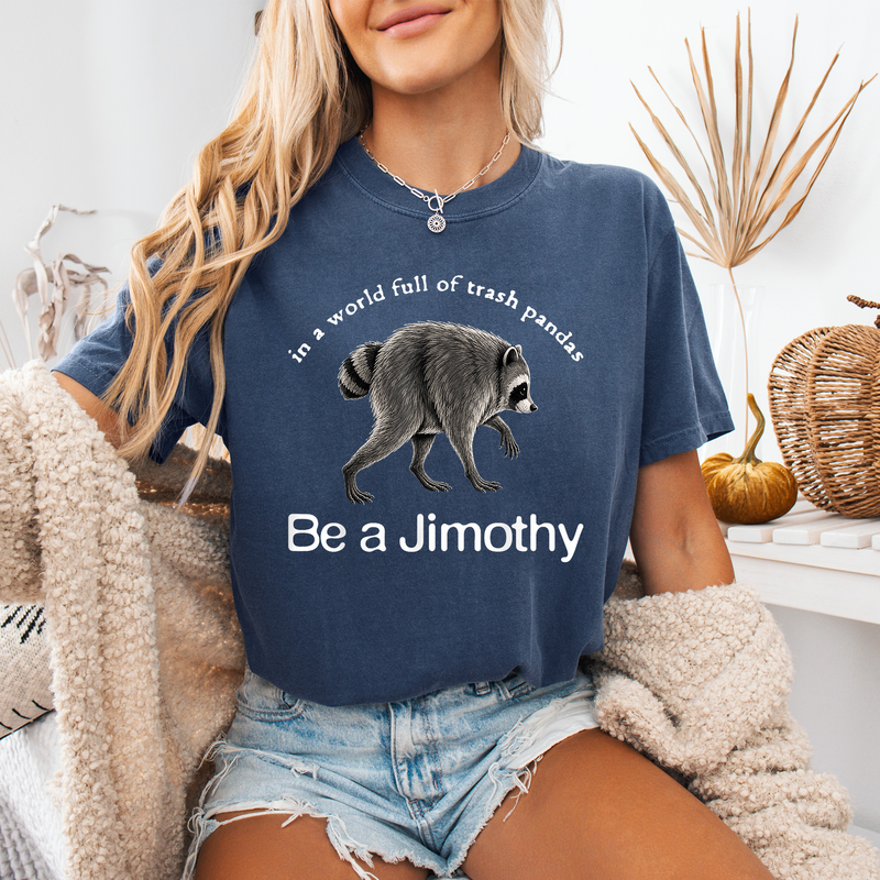 Funny Jimothy Raccoon Shirt, Be a Jimothy Comfort Colors Tee, Raccoon Lover Gift