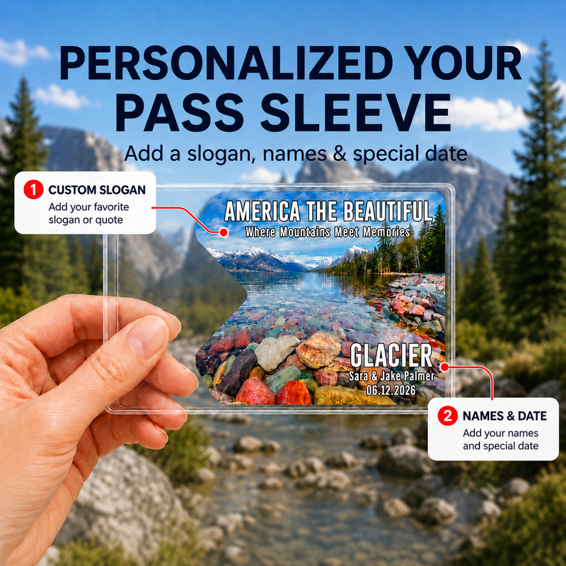 Personalized National Park Pass Sleeve | Gifts for Hikers & Camp Lovers