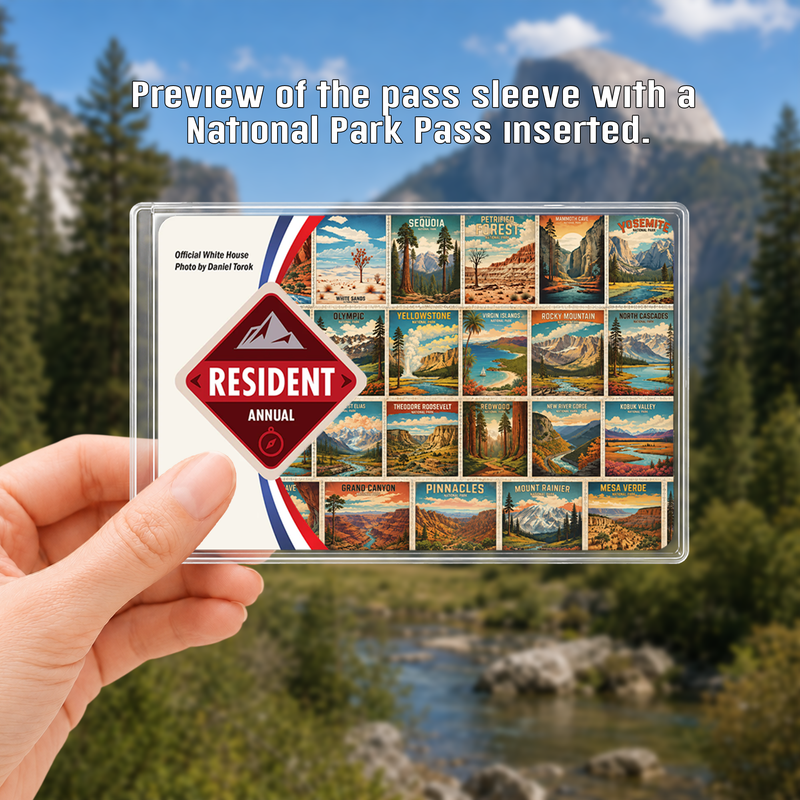 All National Parks Pass Sleeve | Gift for Hikers & Park Collectors