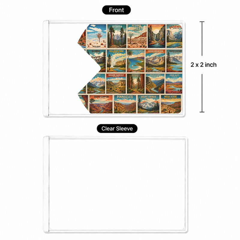 All National Parks Pass Sleeve | Gift for Hikers & Park Collectors