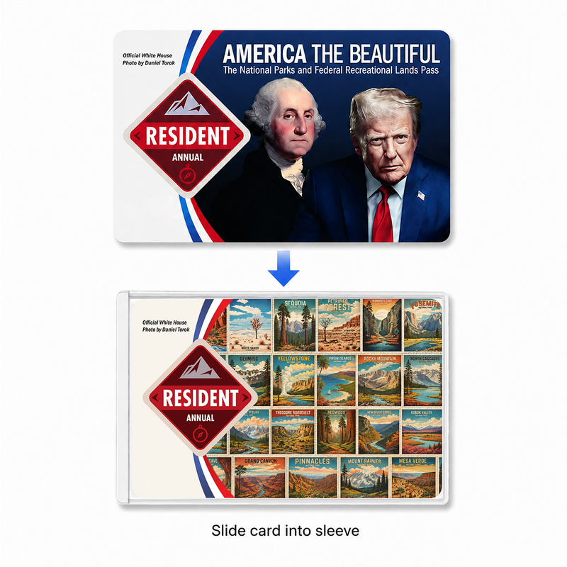 All National Parks Pass Sleeve | Gift for Hikers & Park Collectors