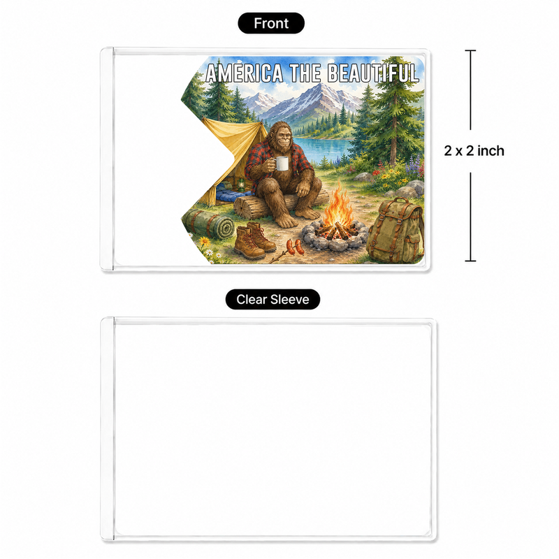 Bigfoot Camfire National Park Pass Sleeve – Hiking Camping Gift