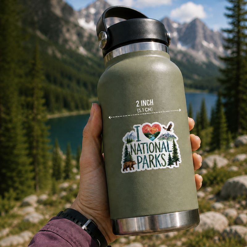 Resist Bear National Park Pass Sleeve – Gift for Hikers & Campers