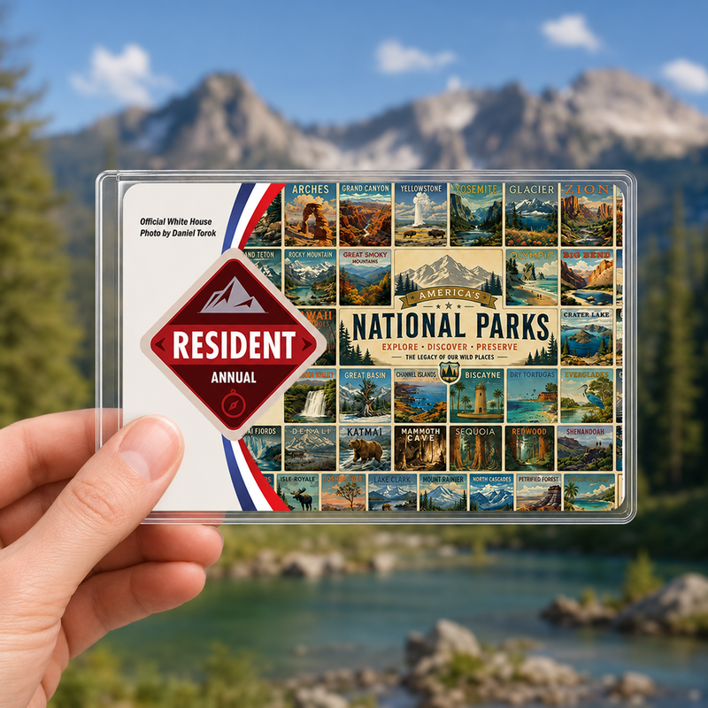 63 National Parks Pass Sleeve – Gift for Hikers & Campers