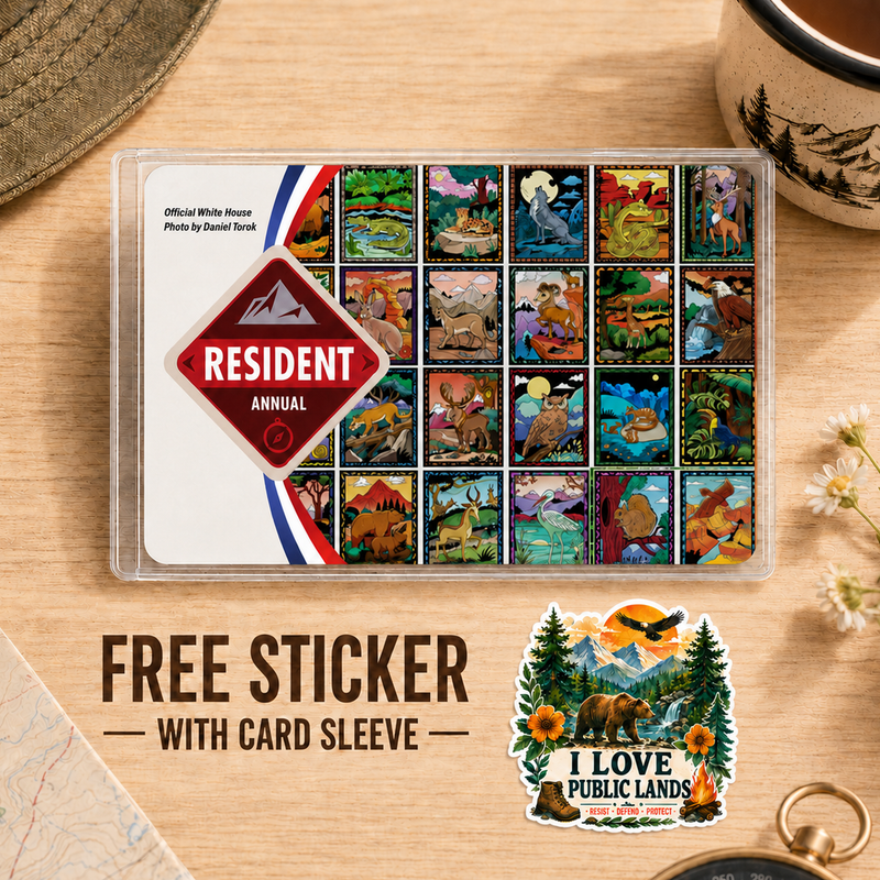 Wildlife National Park Pass Sleeve – Gift for Hikers & Campers