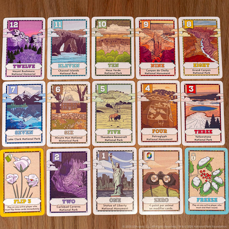 National Parks Card Game, Fast-Paced Family Travel Game, Art Inspired by America’s Natural Wonders