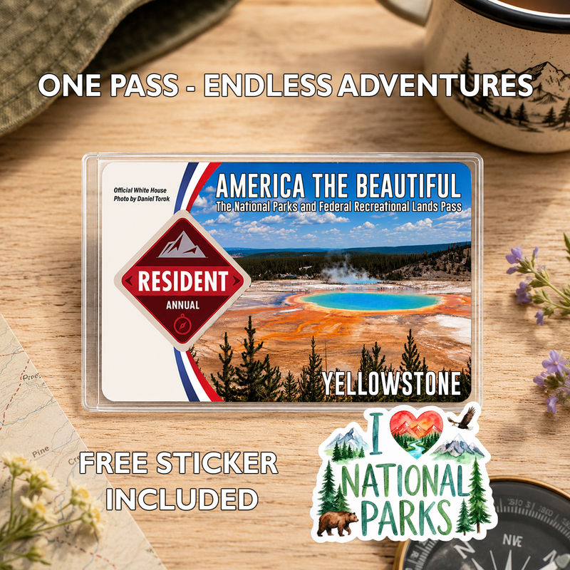 National Park Pass Sleeve | America the Beautiful Pass Holder | Gifts for Hikers