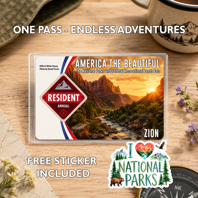 National Park Pass Sleeve | America the Beautiful Pass Holder | Gifts for Hikers