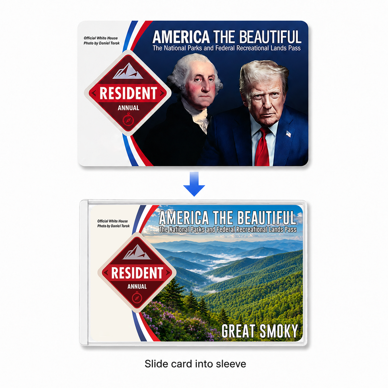 National Park Pass Sleeve | America the Beautiful Pass Holder | Gifts for Hikers