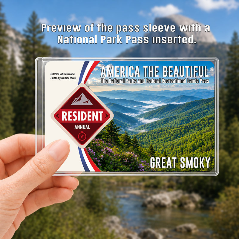 National Park Pass Sleeve | America the Beautiful Pass Holder | Gifts for Hikers