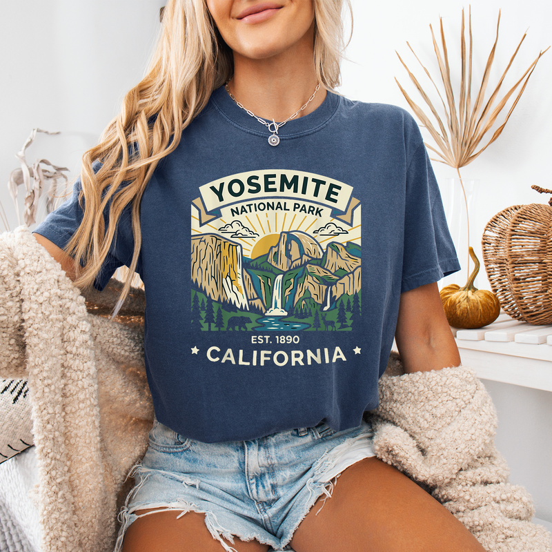 Yosemite National Park T-Shirt, Gift for Campers and Hikers
