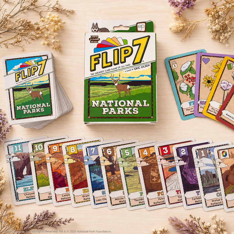 National Parks Card Game, Fast-Paced Family Travel Game, Art Inspired by America’s Natural Wonders