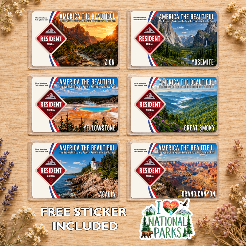 National Park Pass Sleeve | America the Beautiful Pass Holder | Gifts for Hikers