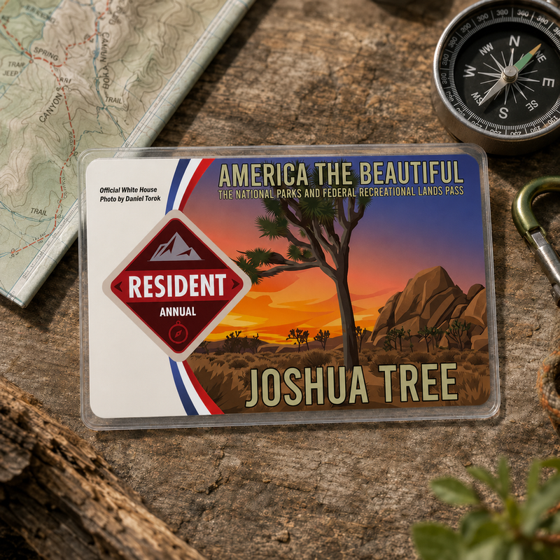 Joshua Tree National Park Pass Sleeve | Gift for Hikers & Campers