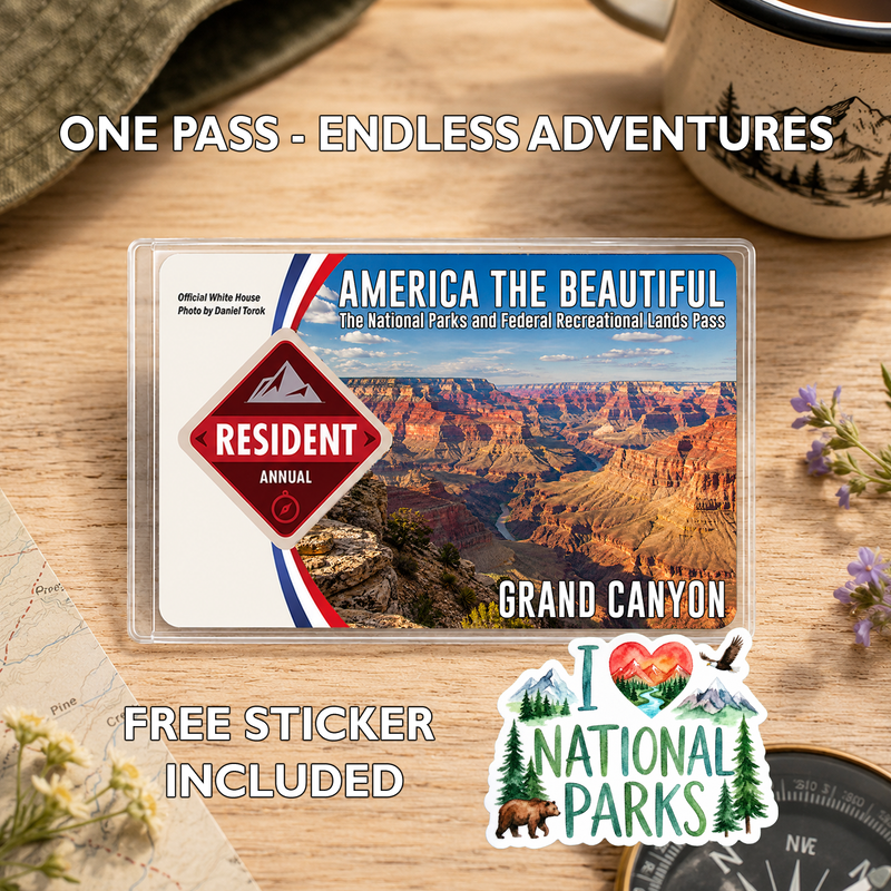National Park Pass Sleeve | America the Beautiful Pass Holder | Gifts for Hikers