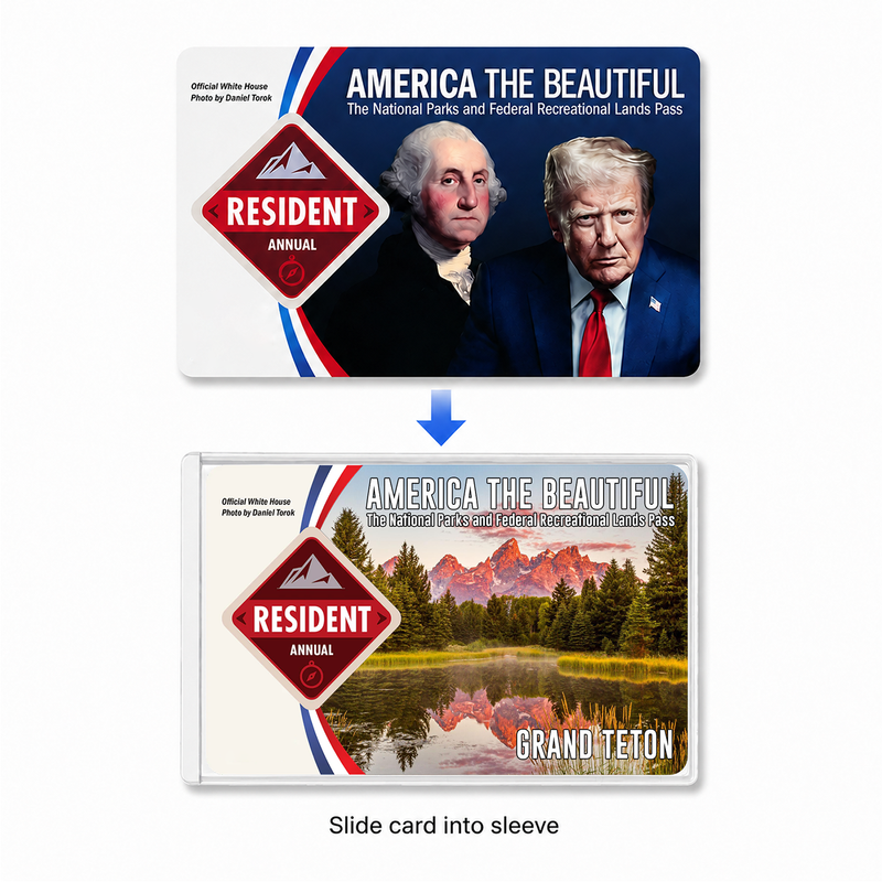 Grand Teton National Park Pass Holder - Gift For Hikers & Travel Lovers