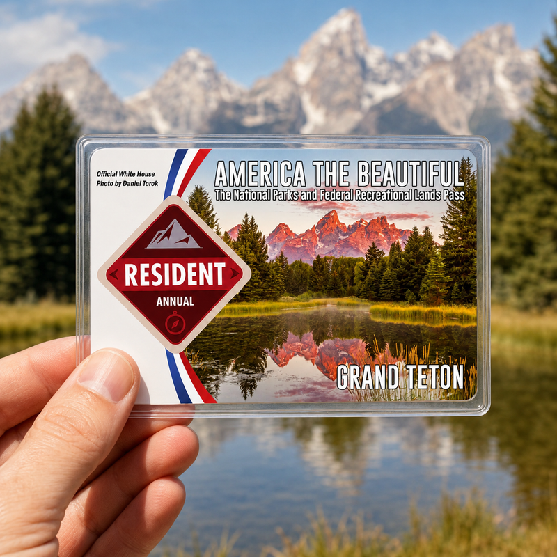 Grand Teton National Park Pass Holder - Gift For Hikers & Travel Lovers