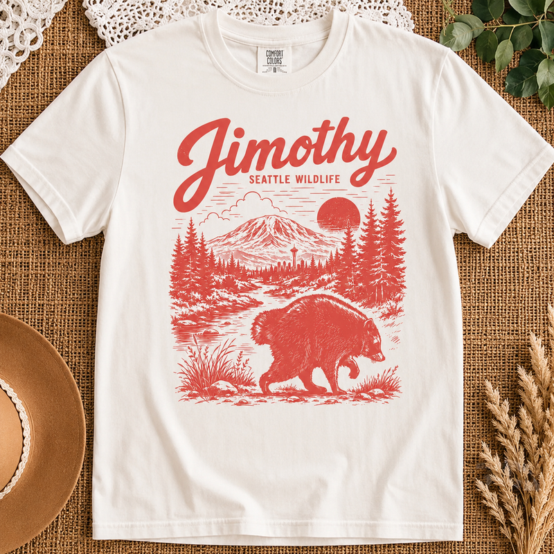 Jimothy Raccoon Shirt, Seattle Wildlife Comfort Colors Tee, Viral Feral Legend T-Shirt
