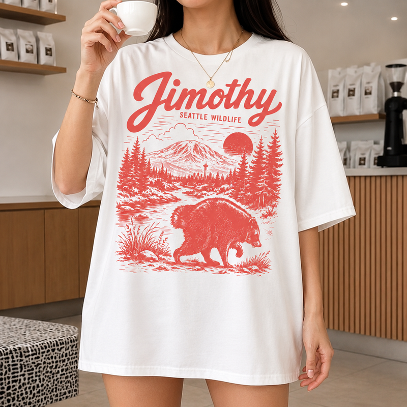 Jimothy Raccoon Shirt, Seattle Wildlife Comfort Colors Tee, Viral Feral Legend T-Shirt