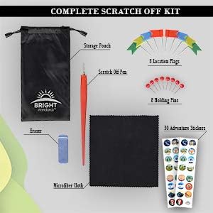 Scratch Off Map of USA & 63 National Parks Bundle – Travel Tracker Gift Set