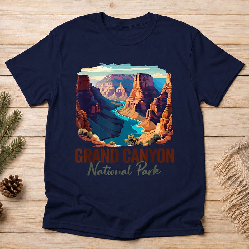 Grand Canyon National Park T-Shirt, Vintage Arizona Travel Graphic Tee, Gift for Hikers