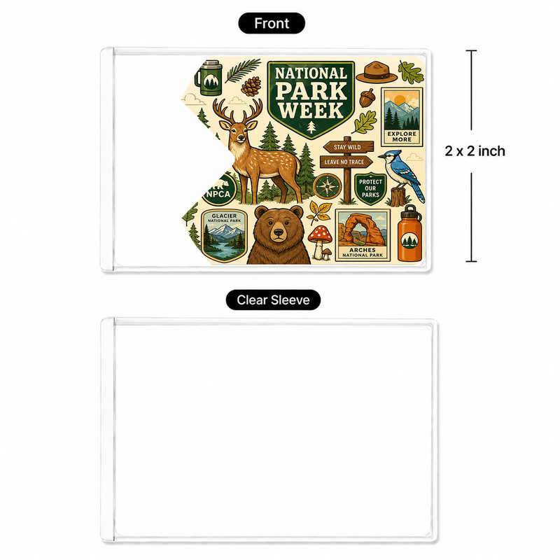 National Park Week Pass Sleeve | Gift for Hikers & Nature Lovers