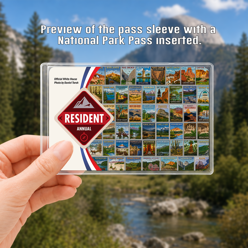 America National Parks Pass Sleeve | Gift for Park Collectors & Hikers