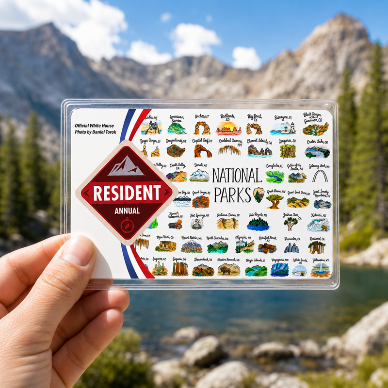 All National Parks Pass Sleeve | Gift for Park Collectors & Hikers