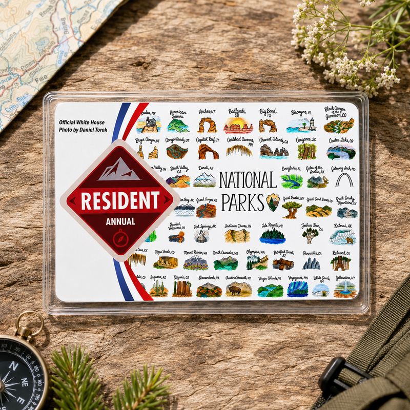 All National Parks Pass Sleeve | Gift for Park Collectors & Hikers