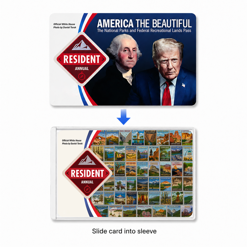 America National Parks Pass Sleeve | Gift for Park Collectors & Hikers