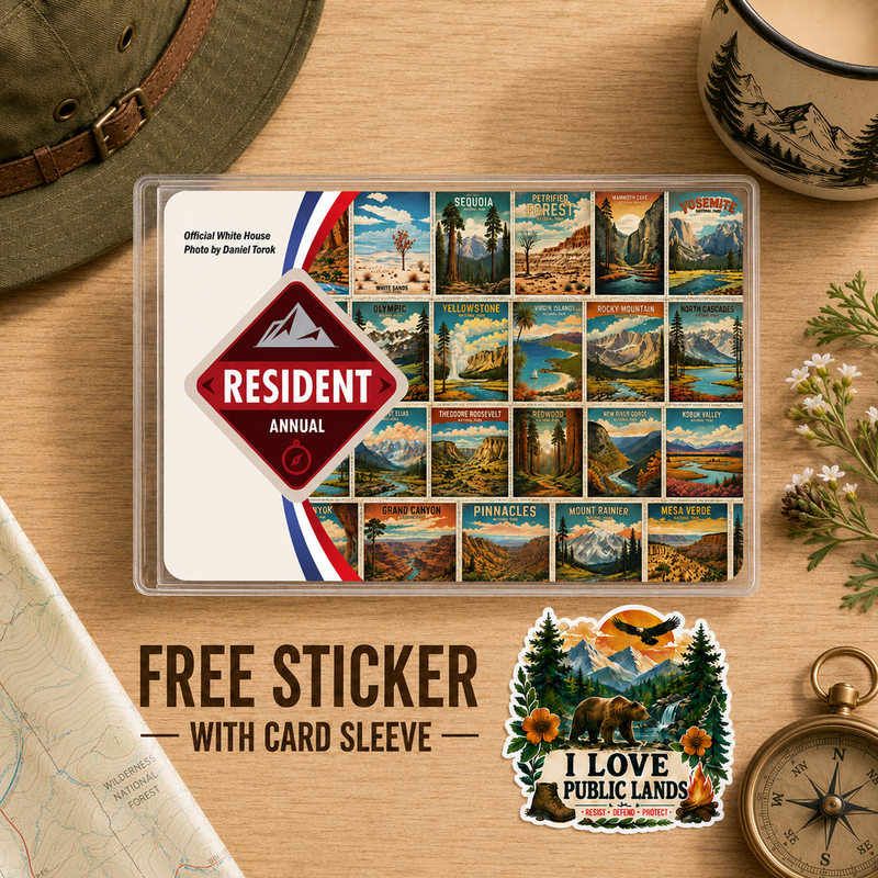 All National Parks Pass Sleeve | Gift for Hikers & Park Collectors