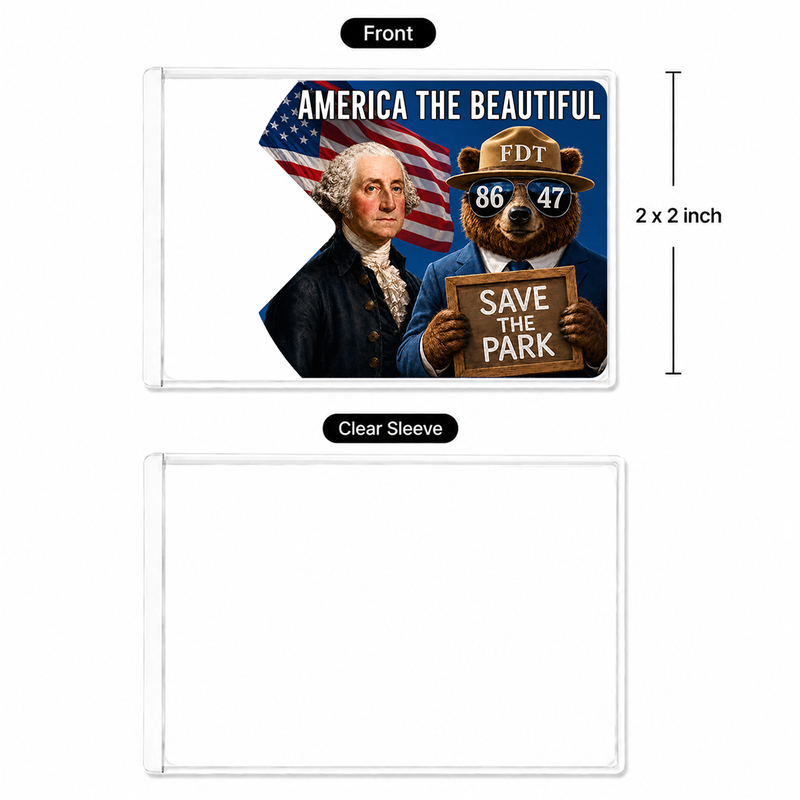 Resist Bear National Park Pass Sleeve – Gift for Hikers & Nature Lovers