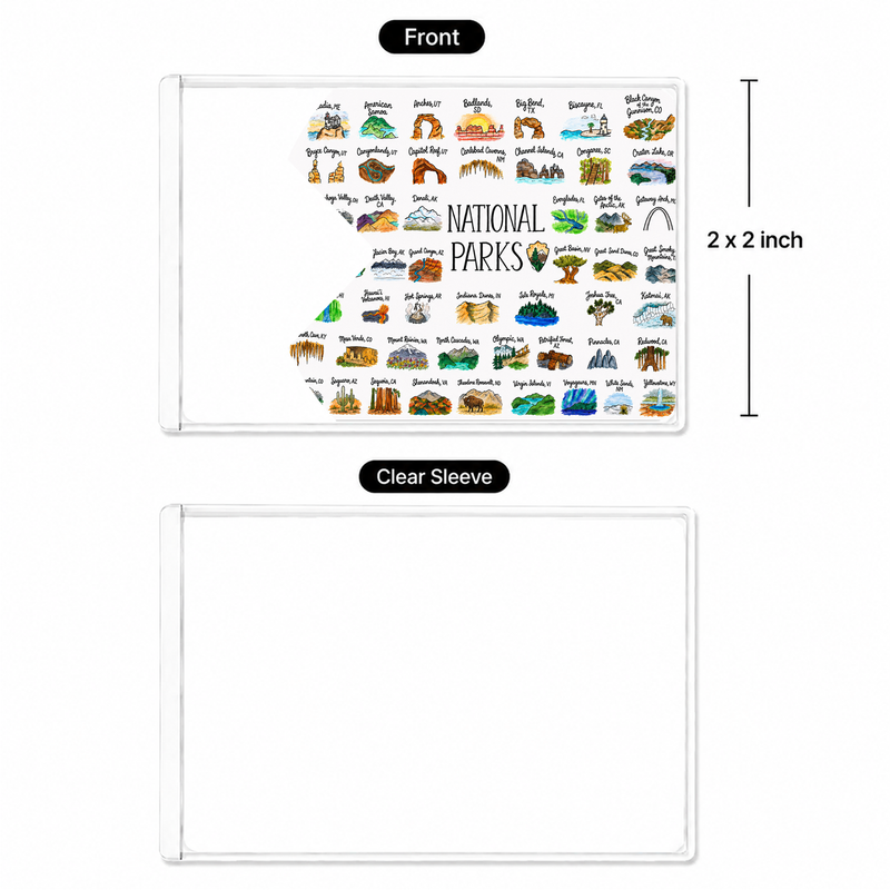 All National Parks Pass Sleeve | Gift for Park Collectors & Hikers