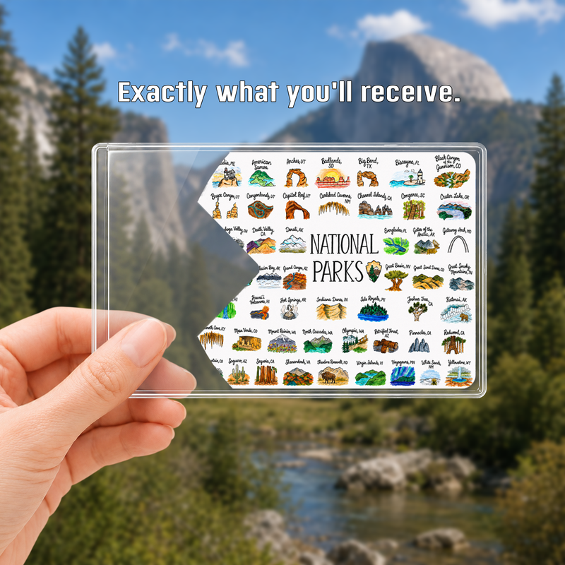 All National Parks Pass Sleeve | Gift for Park Collectors & Hikers