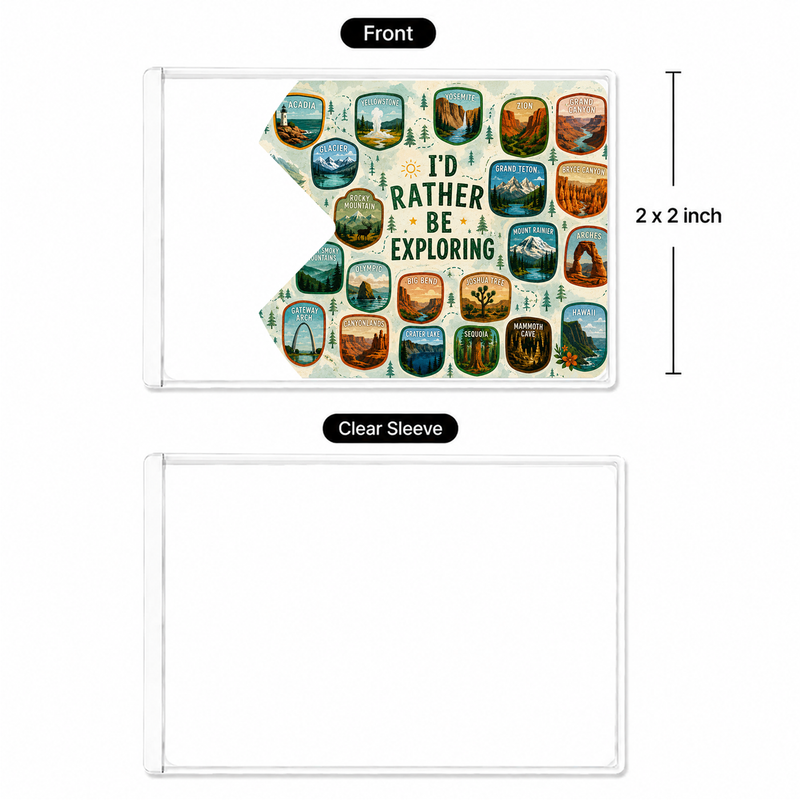 America the Beautiful National Park Pass Sleeve – Card Holder for Hikers & Travel Lovers