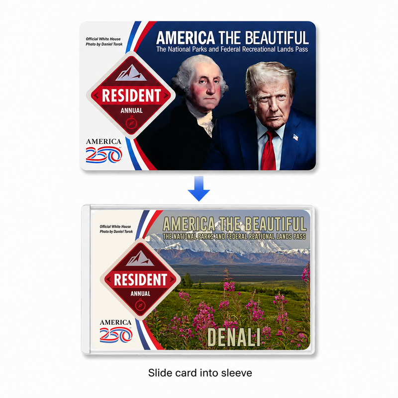 National Park Pass Sleeve | Gifts for Hikers & Camp Lovers | Pass Protector