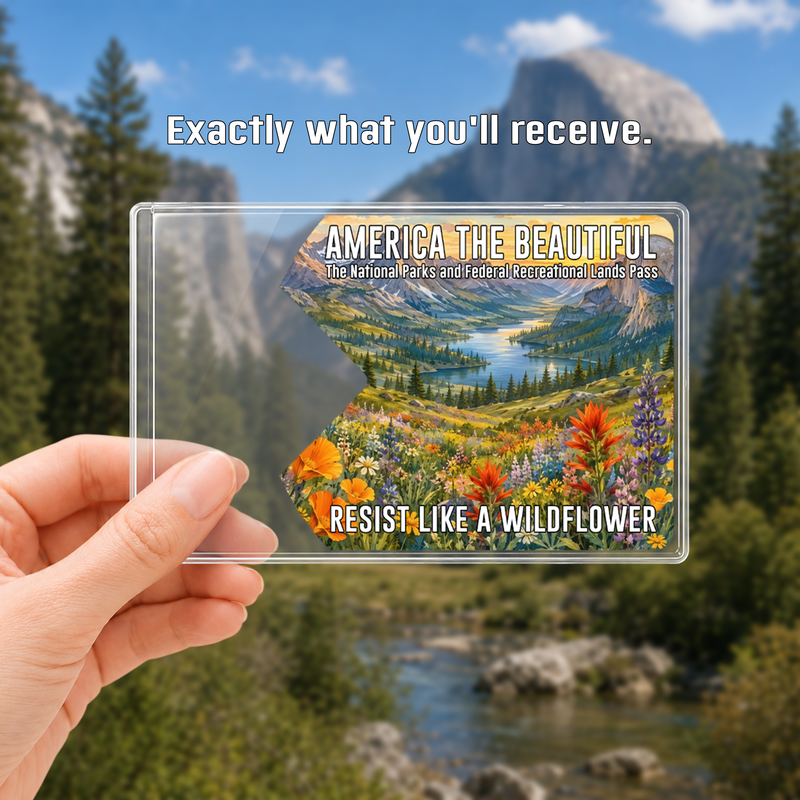 Wildflower National Park Pass Sleeve | Gift for Hikers & Travel Lovers