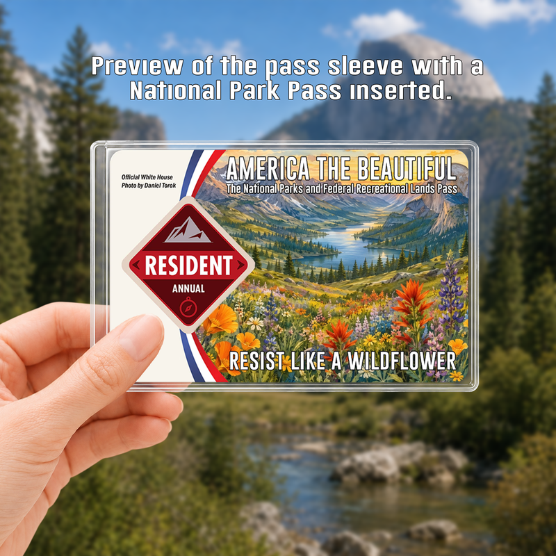 Wildflower National Park Pass Sleeve | Gift for Hikers & Travel Lovers