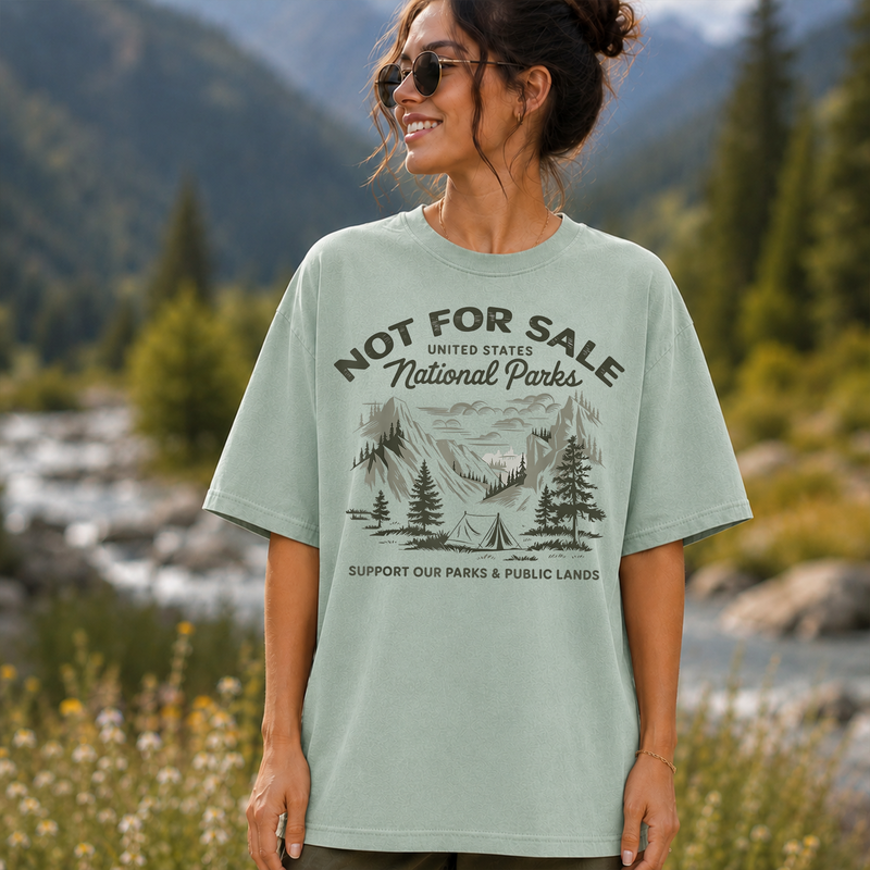 National Parks Not for Sale T-Shirt, Support Public Lands Tee, Gift for Hikers