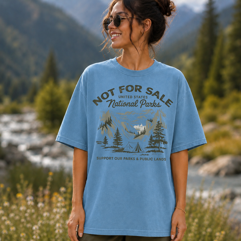 National Parks Not for Sale T-Shirt, Support Public Lands Tee, Gift for Hikers