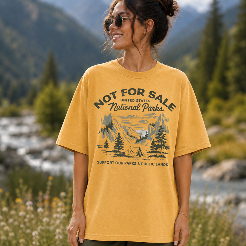 National Parks Not for Sale T-Shirt, Support Public Lands Tee, Gift for Hikers