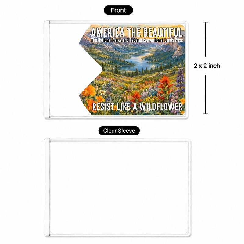 Wildflower National Park Pass Sleeve | Gift for Hikers & Travel Lovers