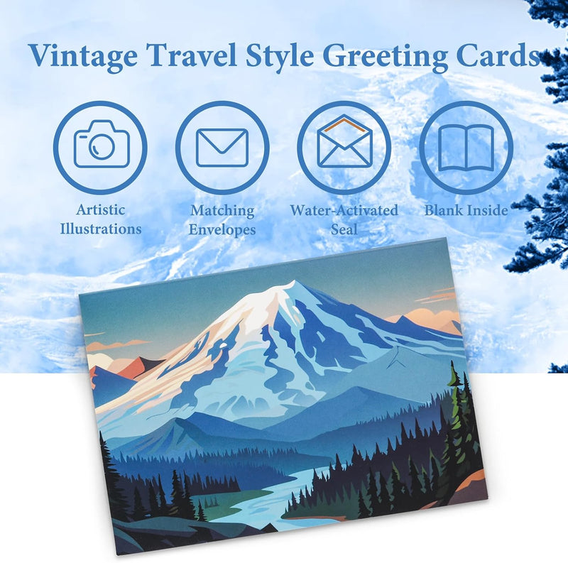48 Pack National Park Blank Greeting Cards with Envelopes, All Occasion Note Cards