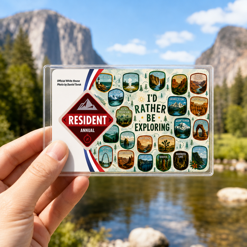America the Beautiful National Park Pass Sleeve – Card Holder for Hikers & Travel Lovers