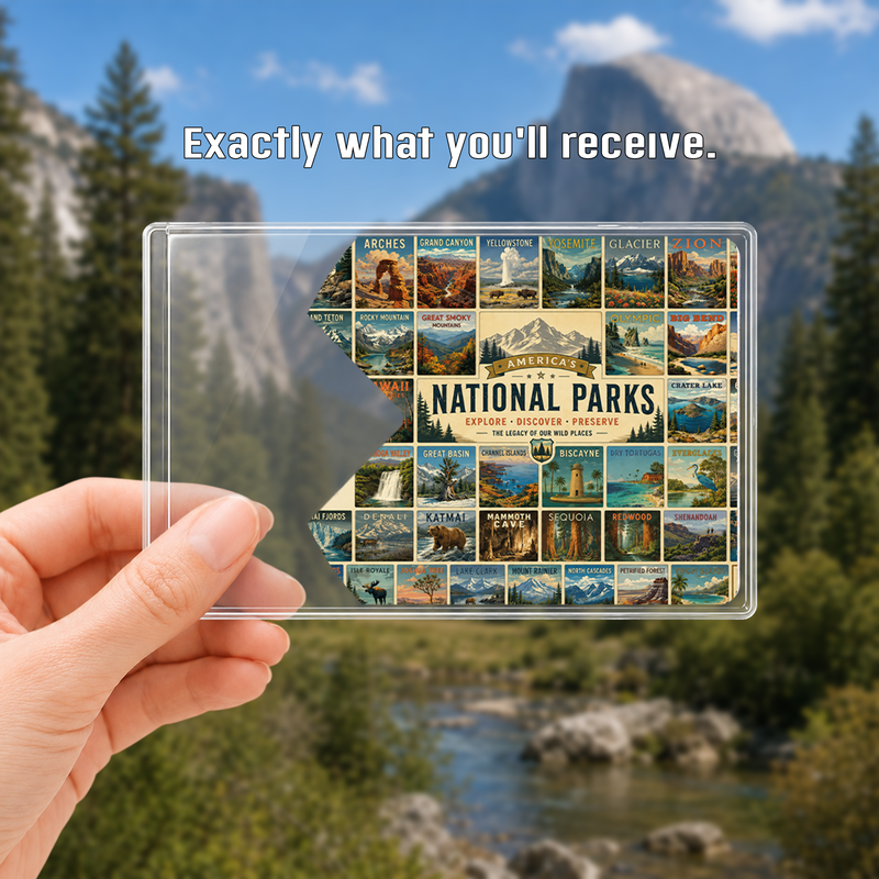 63 National Parks Pass Sleeve – Gift for Hikers & Campers