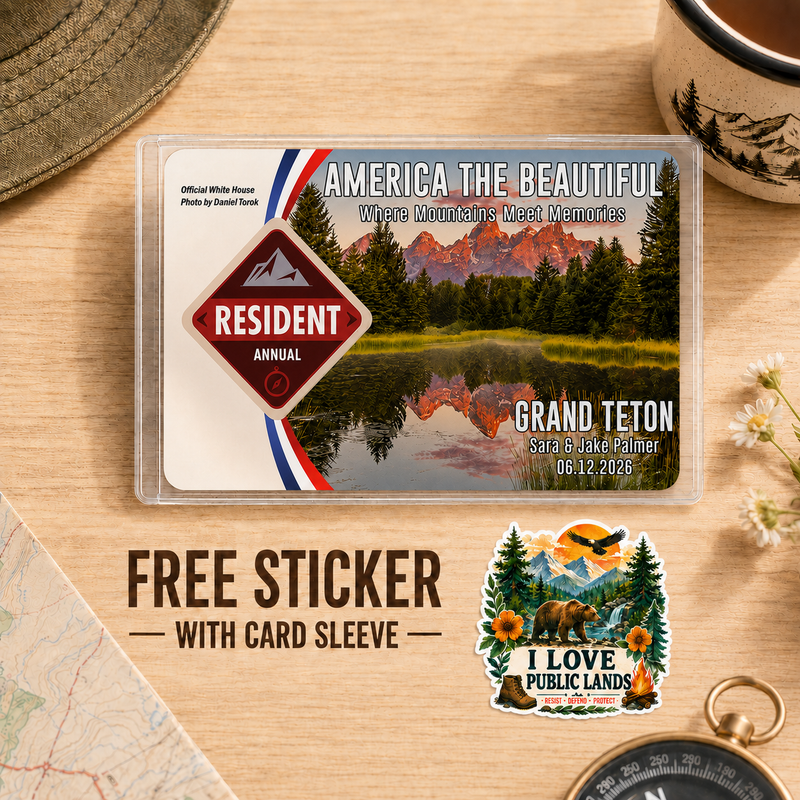 Personalized National Park Pass Sleeve | Gifts for Hikers & Camp Lovers