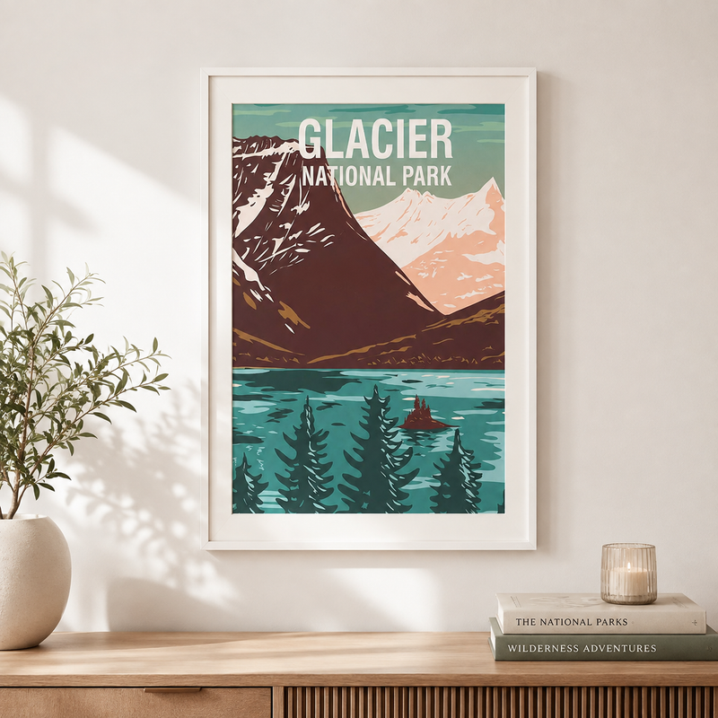 16 Pack National Park Posters, Vintage Travel Wall Art Prints, 8x10 Nature Decor