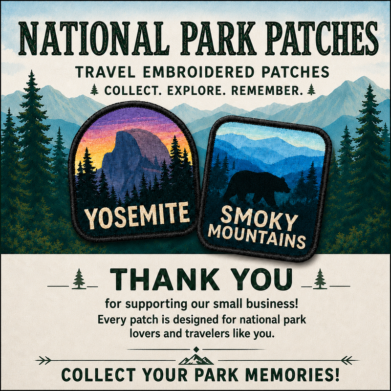 Rocky Mountain Park Iron-on Patch | Gift for Hikers & Travel Lovers